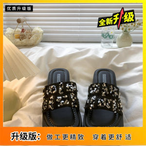 Thick Sole Platform Shoes Height Increasing Fairy Wind Beach Sandals Womens Summer Outwear Fashion 2024 New Arrival Wedge Slippers