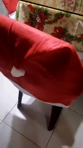 32PCS Christmas Chair Covers Red Santa Claus Hat Chair Back Covers Party Decor Christmas Decor Christmas Chair Cover Chair Seat Cover Dinner Chair Xmas Cap Christmas Decor Table Runner