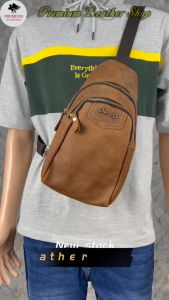 Jeep Genuine Leather Chest Bag/Bag Dada Kulit Crossbody Bag Sling Bag Shoulder BagReady Stock