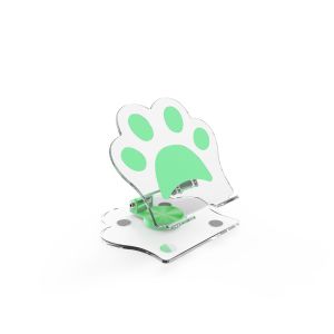 Whimsical Cat Claw Mobile Phone Tablet Stand Clear Acrylic with 360 Degree Rotation L366