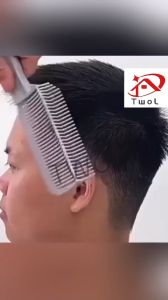 TWOL 1pcs Professional Man Hair Cutting Positioning Comb Barber Hair Cut Tools Styling Hair Combs