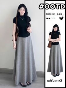 PEIZIXUAN | Elegant Petite French Style Grey Summer Dress