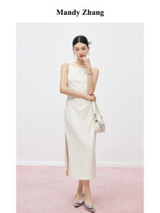 Off-shoulder White Strap Wedding Guest Dress