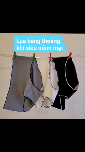 [Sỉ lẻ] Quần lót su lụa băng VIỀN SÓNG ĐÍNH NƠ quần lót thun lạnh cao cấp hàng xuất Nhật cực kỳ mềm mại thoáng mịn cute