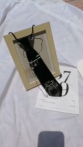 Necktie Gothic Neck Tie Punk Cross Metal Chain Dasi Hitam