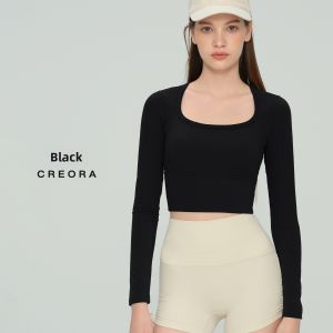Sleeved Padded Fitted Yoga Suit