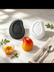 Khuôn Làm Bánh Mousse Kiểu Pháp Mango Design Khuôn Silicon Làm Bánh Thân Thiện Với Môi Trường Cấp Thực Phẩm Khuôn Làm Sô Cô La Dụng Cụ Làm Bánh Cho Nhà Bếp Tùy Chọn 1/3/6/12 Ô.
