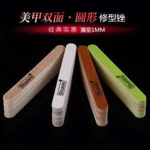 Ultra-Thin Wooden Nail File Tool Double-Sided Coarse Strip 1MM Thick for Nail Shaping And Polishing Comfortable No Residue