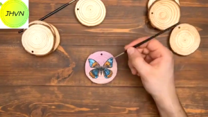 Natural Acacia Wood Coaster Round Raw Wood Set for Drink Coasters Paintable Crafts Home Decoration