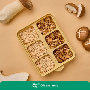 [Malang Honey] Jammuk Khay Làm Đá Viên Hộp Đựng Thức Ăn Silicon Có Nắp 6 viên/12 viên