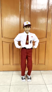 Celana Panjang Merah SD Anak Laki-Laki Usia 6-14 Thn