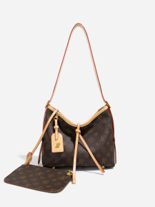 Kareao Large Capacity Commuter Womens Shoulder Bag Fashionable Retro Print Crossbody Tote Bag for Women PVC Synthetic Leather