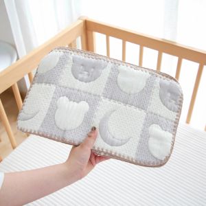 Korean Style Ins Newborn Low Pillow Baby Flat Pure Cotton Cloud Piece Anti-Vomiting Milk Pad 0-1 Years Old Infant Supplies