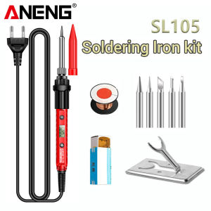 ANENG Electric Soldering Iron SL105 Digital Display Adjustable Temperature SL104 Adjustment Knob US/EU Plug Welding Repair Tools