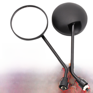 กระจกมองหลังรถจักรยานไฟฟ้าแบบมองหลังกลมเล็ก กระจกมองหลังแบบสะท้อนแสง สำหรับ Yadea Aima Taosong ที่ปรับแต่งได้ สำหรับรถจักรยานไฟฟ้า