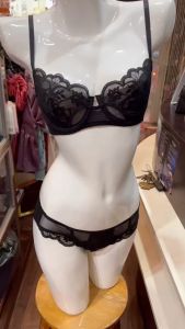 Bộ Đồ Lót Nữ Ren Gọng Cao Cấp Gợi Cảm Có Mút Free Size