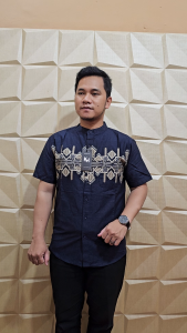 kemko KH Kemeja Koko Pria Lengan Pendek Motif Etnik Terbaru Slimfit/Jumbo