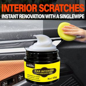 Automotive Plastic Repairing Agent - Interior and Panel Refreshing Wax Coating Agent for Waxing and Polishing