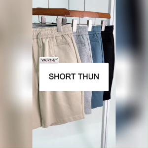 Quần Short Thun Nam VIỆT PHÁP Form Suông Chất liệu cotton thoáng mát co giãn tốt 92305