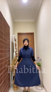 { THABITHA } MC / dres lady / dress vintage / midi dres korea / baju wanita terbaru /dress kondangan