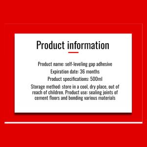 Deep Leak Repair Crack Buster Waterproof and Anti-Cracking Road Self-Leveling Caulking Agent