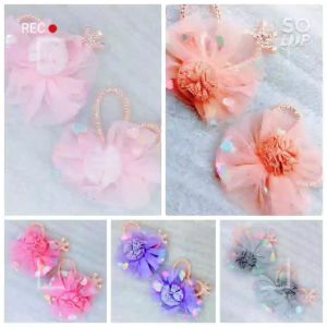 SEPASANG JEPIT RAMBUT ANAK BALITA PEREMPUAN MODEL MAHKOTA BUNGA PRINCESS GAYA KOREA