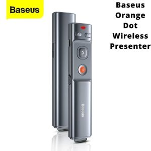 Bút Laser trình chiếu ACFYB Baseus Orange Dot Wireless Presenter (2.4Ghz USB/Type C Receiver Wireless Remote Control Red Laser Pointer/ Presenter)