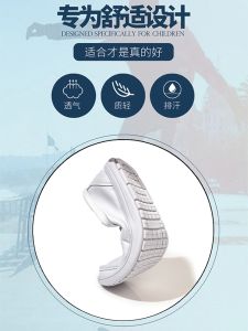 Mens Spring Summer Soft Bottom Leather Shoes Breathable Hollow out Design Hospital Nurse Casual Slip-On Shoes Rubber Sole