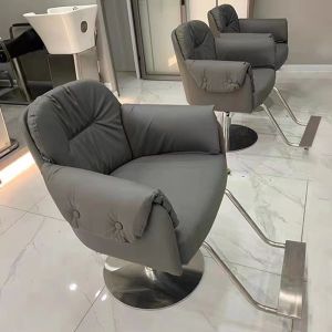 Modern Minimalist Hairdressing Chair Salon Specialized High-End Coloring And Perming Chair Adjustable Barber Shop Rotation Chair