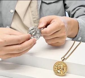 Kemstone Retro Mens Animal Stainless Steel Horse Pendant Necklace Jewelry