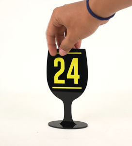 Nomor Meja Akrilik UV Print Flatbed New Model