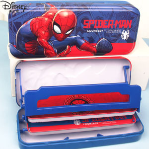 Hot Toys | Marvel Spider Man Iron Man Captain America Handsome cartoon pattern pencil case Anime peripherals Small gift