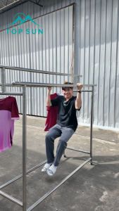 BigC ราวตากผ้าสแตนเลส 201 ราวพับเก็บง่าย ราวตากผ้า 260cm สแตนเลส ราวแขวนผ้า