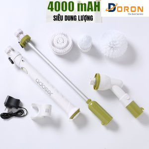 Chổi Điện Không Dây Đa Năng Pin 4000 mAh Dung Lượng Lớn - Dùng Cọ Rửa Vệ Sinh Nhà Tắm Nhà Bếp
