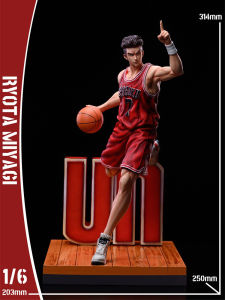 Bandai | Slam Dunk Sakuragi Hanamichi Anime Action Figures Rukawa Kaede Akagi Takenori Mitsui Hisashi Figurine Anime Pvc Model Toys Gifts