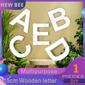 Wooden Letter 15CM (6 Inch) for Home Decor Wall house number Birthday  Party banner School Room wedding ornament DIY
