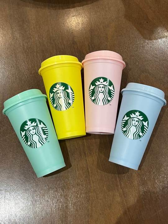 Starbucks Reusable Cup (2024 Starbucks Pastel Tumbler 16 oz