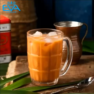 Bộ 6 Ly Thủy Tinh Cổ Điển Có Quai Cầm Dùng Thưởng Thức Trà Và Cà Phê 375ml / Cốc Thuỷ Tinh Có Quai Vintage QB316