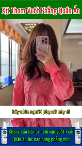 chai xịt thơm vuốt phẳng quần áo