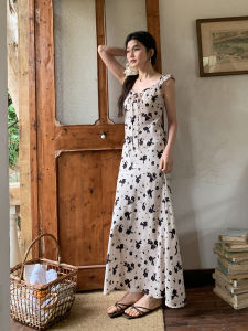 Mixd | French Collar Flower No-Sleeve Summer Dress
