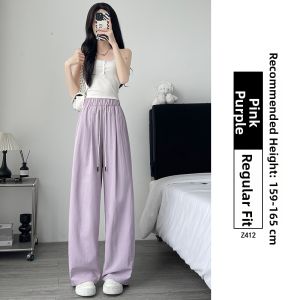 YAYANGREN | Quick-Dry Sporty Womens Pants  Relaxed Fit Wide Leg Trousers Thin Summer