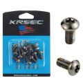 Krsct, Ốc Vít Tay Lái Xe Đạp Đường Cao Tốc Núi Đầy Màu Sắc Mạ Titan, Ốc Vít M5 * 18Mm M6, Giá Đỡ Bình Nước, Ốc Vít. 