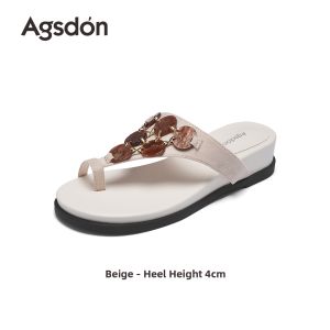 Agsdon | Womens Outdoor Summer Soft Bottom Slip-on Sandals