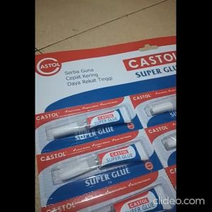Castol Super Glue 3g - Lem Sekam Batang Tahan Lama dan Cepat Kering Rekat Kuat & Serbaguna