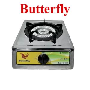Kompor Gas Lpg 1 Tungku Butterfly GS 3150 Komersil Api Seribu Cast Iron