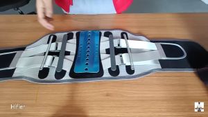 Lumbar Back Support Waist Brace Strap for Herniated Disc Back Pain Relief Breathable with Large Area Aluminum Support