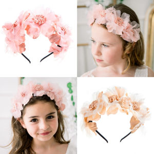 Adorable Flower Hairband for Girls Stage Party Accessories Princess Style Headwear Beautiful Hair Decorations 30 Dollars