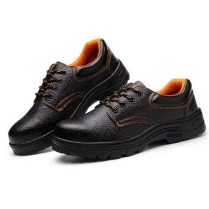 รองเท้านิรภัยผู้ชายแบบมืออาชีพ หัวเหล็กและป้องกันการเจาะทะลุ สวมใส่สบาย พื้นยางกันลื่น ทนทาน ผูกเชือก เหมาะสำหรับงานก่อสร้างและอุตสาหกรรม