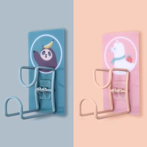 Bathroom Sink Storage Rack No Drilling Wall Mounted Face Washing Basin Hook Basin Holder Toilet Storage Shelf Hanging Basin Tool