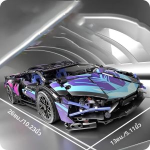 1690 ชิ้นเทคโนโลยี Series คลาสสิก Cyber สไตล์ Racing Building Blocks City ชื่อยี่ห้อ Supercar Moc ประกอบของเล่นอีสเตอร์ของขวัญของขวัญวันเกิด